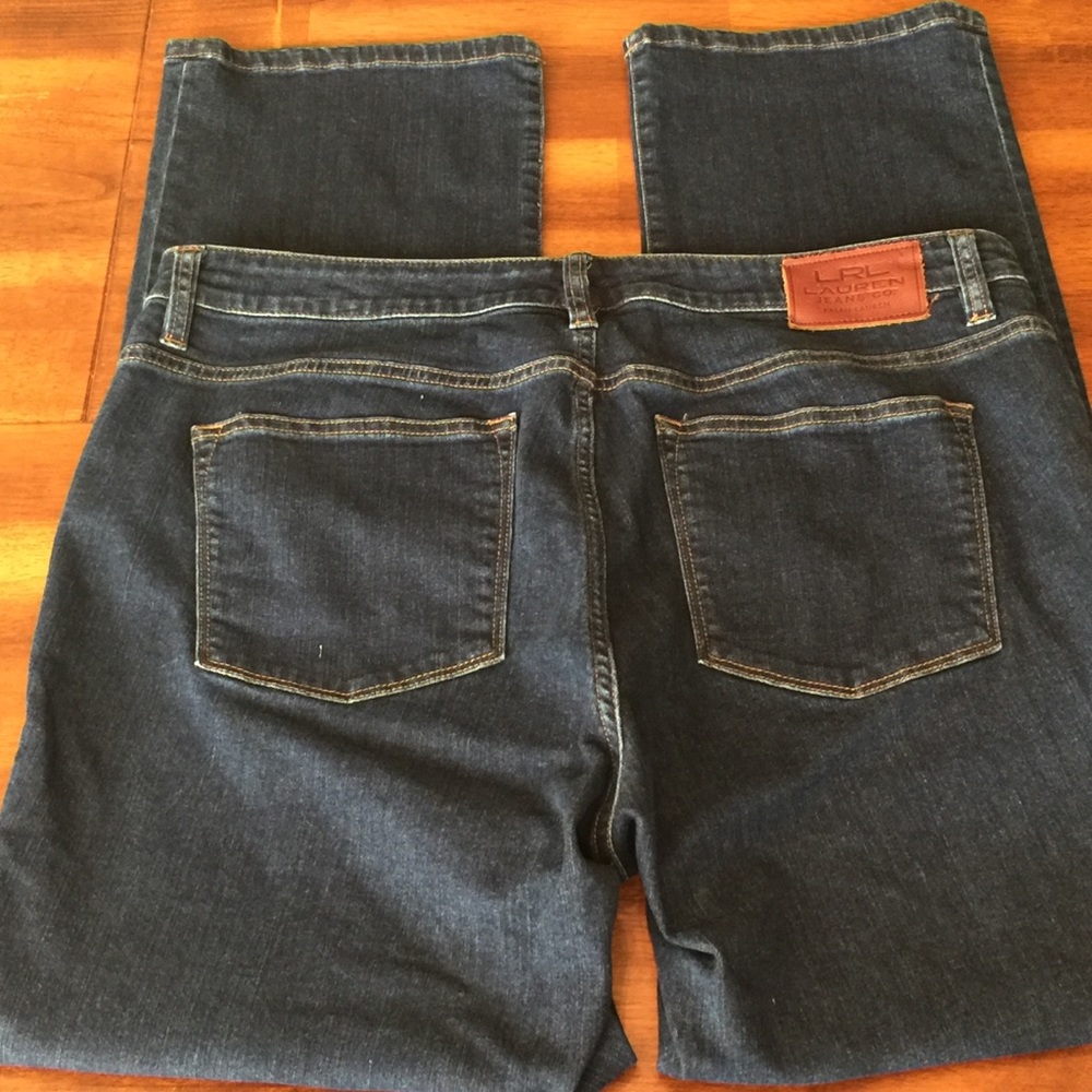 Ralph Lauren Straight Leg Jeans Dark Wash Sz 16